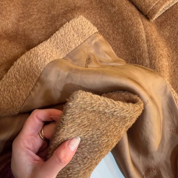 Max Mara Alpaca Camel Teddy Swing Coat 2 4 XS S - Picture 5 of 10
